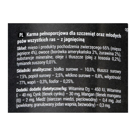 Dolina Noteci Våt Mat Dolina Noteci Rafi Junior Blåbär Lamm 400 G