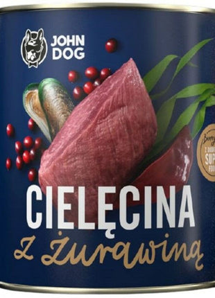 Våt Mat John Dog                                 Blåbär Kalvkött 6 X 800 G