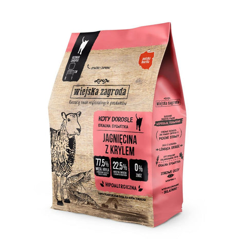 Wiejska Zagroda Kattmat Wiejska Zagroda Lamb With Krill Lamm 400 G