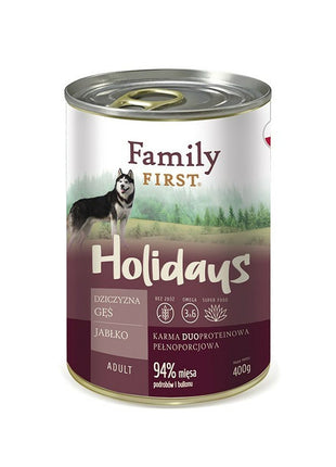 Family First Våt Mat Family First Ff-19012 Äpple Vildsvin Gås 400 G
