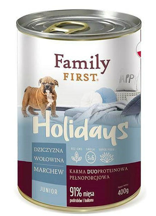 Family First Våt Mat Family First Ff-19081 Kött Kalvkött Rådjur Vildsvin Morot 400 G