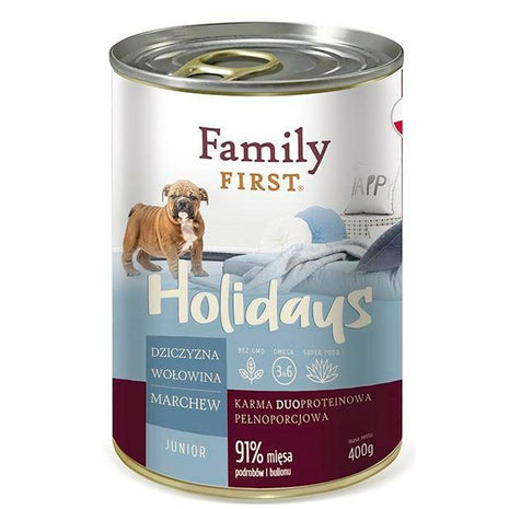 Family First Våt Mat Family First Ff-19081 Kött Kalvkött Rådjur Vildsvin Morot 400 G
