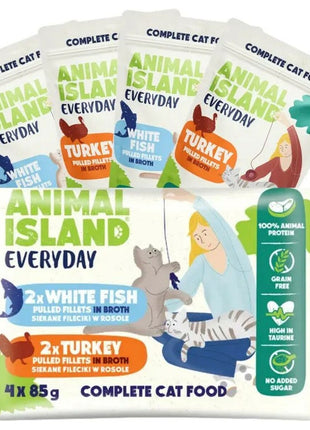 Animal Island Kattmat Animal Island Turkey 4 X 85 G
