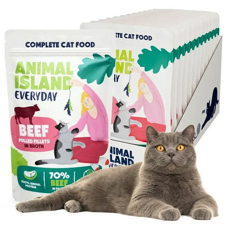 Animal Island Kattmat Animal Island Beef Nötkött 12 X 85 G