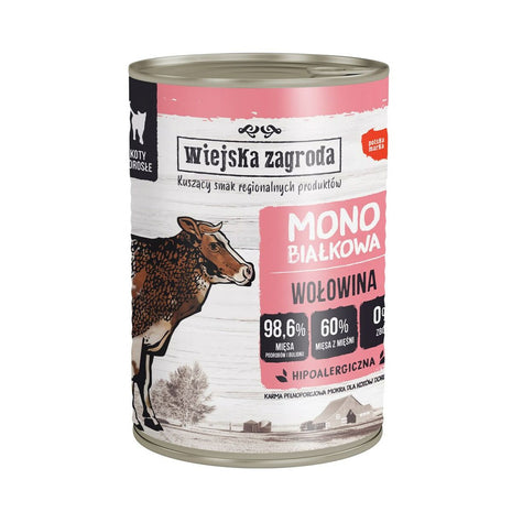 Wiejska Zagroda Kattmat Wiejska Zagroda Carne Monoproteica Nötkött 400 G