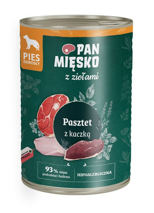 Pan Mięsko Våt Mat Pan Mięsko Herbs Duck 400 G