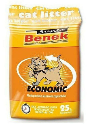 Super Benek Kattsand Super Benek Economic Grå 25 L