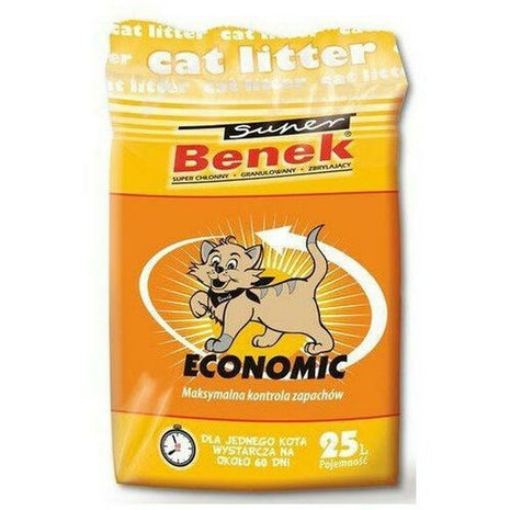 Super Benek Kattsand Super Benek Economic Grå 25 L