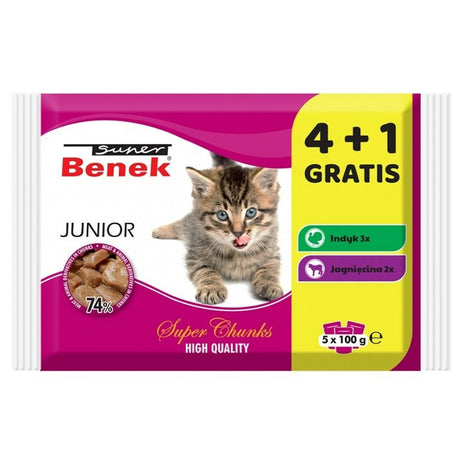 Super Benek Kattmat Super Benek Junior Kalkon Lamm