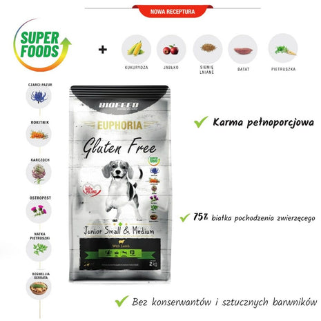 Biofeed Foder Biofeed Junior Small & Medium Lamm 12 Kg