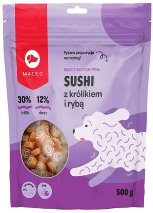 Maced Hundgodis Maced Rabbit For Sushi With Fish Fisk Kanin 500 G