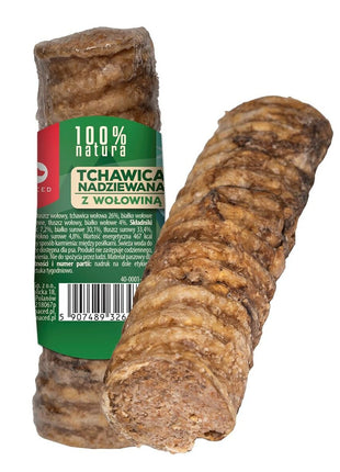 Maced Tuggleksak För Hundar Maced Trachea Stuffed With Beef  Nötkött 120 G
