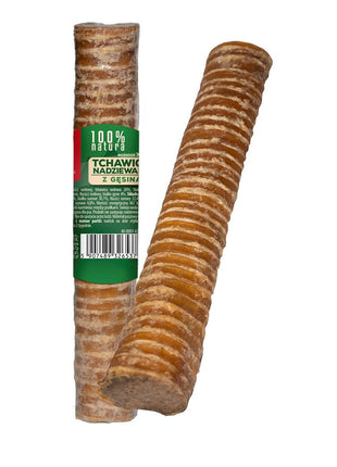 Maced Tuggleksak För Hundar Maced Trachea Stuffed With Goose Nötkött 150 G