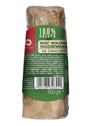 Maced Tuggleksak För Hundar Maced Bone Stuffed With Beef Rumen Nötkött