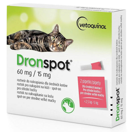 Vetoquinol Mot Parasiter Vetoquinol Dronspot 70 G 2 Antal