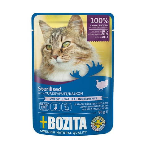 Bozita Kattmat Bozita Trozos Esterilizados En Gelatina Con Pavo 85 G