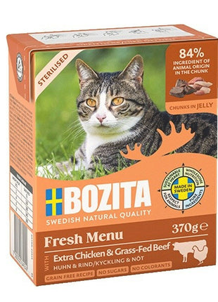 Bozita Våt Mat Bozita Fresh Menu Sterilised Extra Chicken With Beef Kyckling 370 G