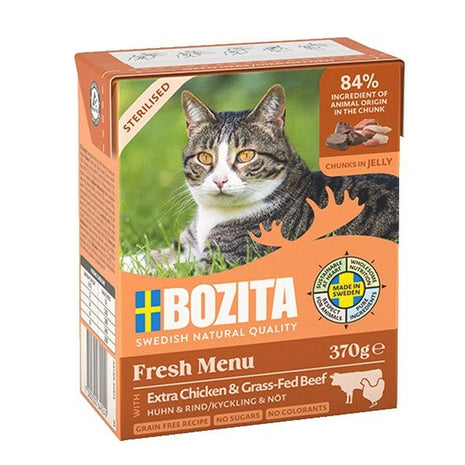 Bozita Våt Mat Bozita Fresh Menu Sterilised Extra Chicken With Beef Kyckling 370 G