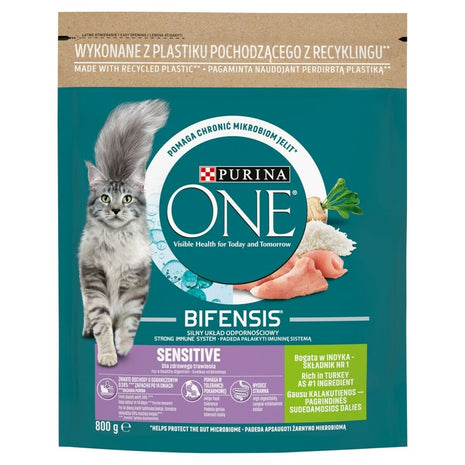 Purina Kattmat Purina One Bifensis Adult Sensitive Vuxen Kalkon 800 G