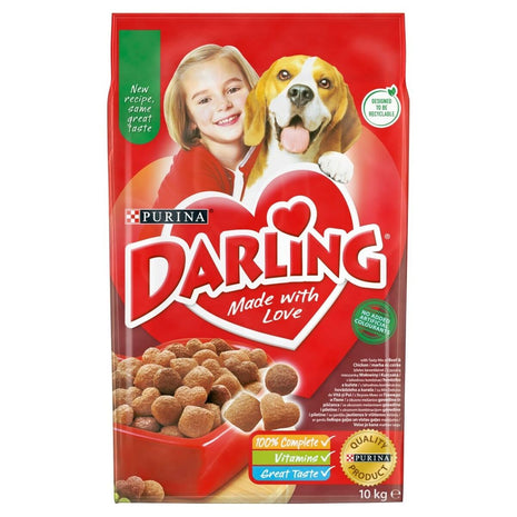 Purina Foder Purina Darling Vuxen Kyckling Kalvkött 10 Kg