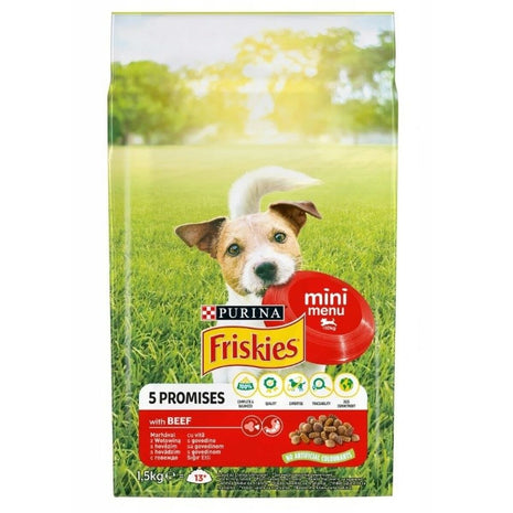 Purina Foder Purina Friskies Mini Menu Vuxen Kalvkött 1,5 Kg