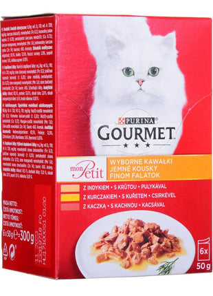 Purina Kattmat Purina Gourmet Kyckling Kalkon Anka 6 X 50 G