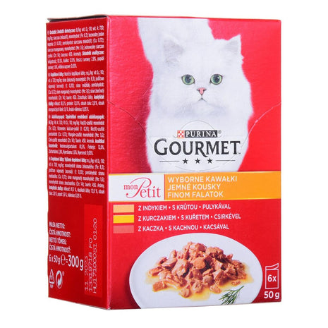 Purina Kattmat Purina Gourmet Kyckling Kalkon Anka 6 X 50 G