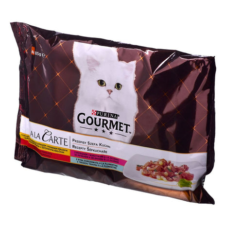 Purina Våt Mat Purina Gourmet A La Carte Kyckling Kalvkött 4 X 85 G