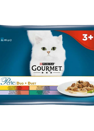 Purina Kattmat Purina   Kyckling Kalvkött Lamm Anka Vildsvin Kanin 4 X 85 G