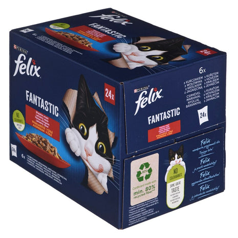 Purina Kattmat Purina Kyckling Kalvkött Lamm Kanin 24 X 85 G
