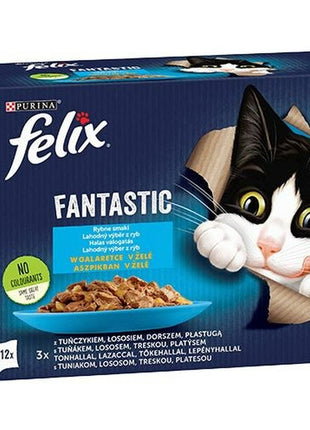 Purina Kattmat Purina Fantastic Lax Tonfisk Torsk 12 X 85 G