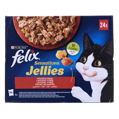 Purina Kattmat Purina Kyckling Kalvkött Lamm Anka 24 X 85 G