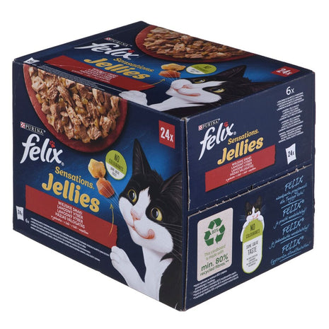 Purina Kattmat Purina Kyckling Kalvkött Lamm Anka 24 X 85 G