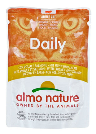 Almo Nature Kattmat Almo Nature Daily Kyckling Lax 70 L 70 G