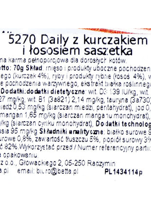 Almo Nature Kattmat Almo Nature Daily Kyckling Lax 70 L 70 G
