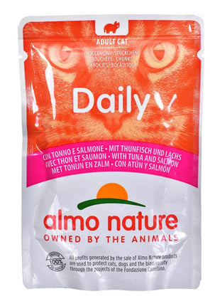 Almo Nature Kattmat Almo Nature Nature Daily Lax Tonfisk 70 L 70 G