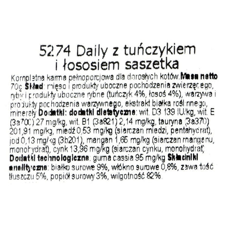 Almo Nature Kattmat Almo Nature Nature Daily Lax Tonfisk 70 L 70 G