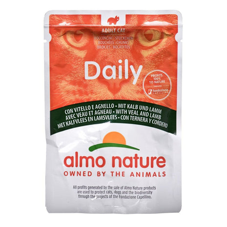 Almo Nature Kattmat Almo Nature Nature Daily Kalvkött Lamm 70 L 70 G