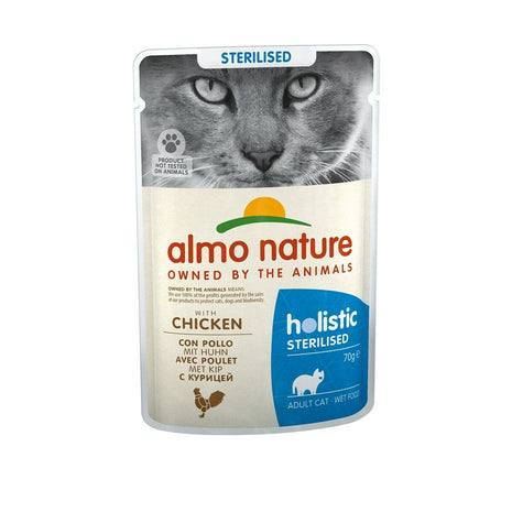 Almo Nature Kattmat Almo Nature Holistic Sterilised Kyckling 70 L 70 G