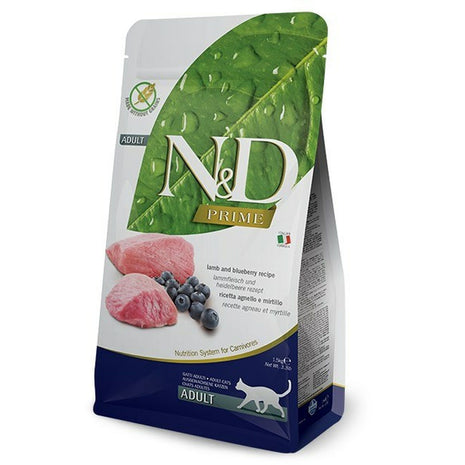 Farmina Kattmat Farmina N&D Prime Cat Vuxen Blåbär Lamm 1,5 Kg