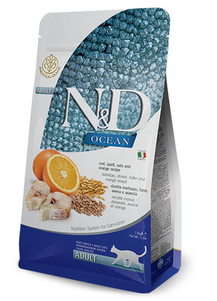 Farmina Kattmat Farmina N&D Ocean Vuxen Orange Torsk 1,5 Kg