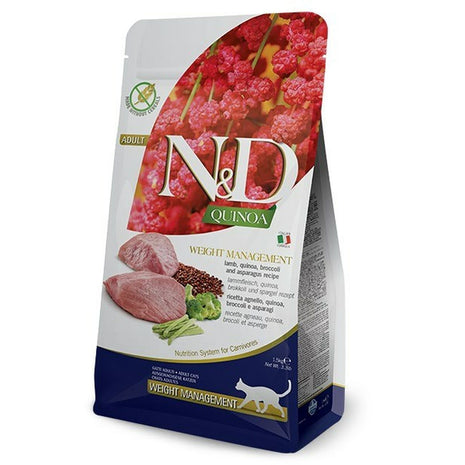 Farmina Kattmat Farmina N&D Cat Quinoa Weight Management Vuxen Lamm Broccoli 5 Kg