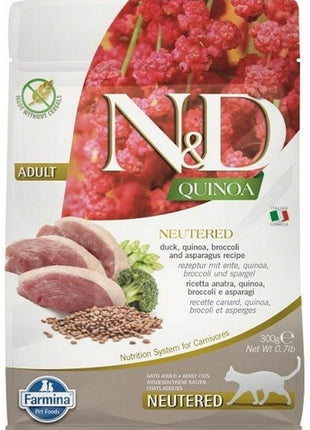 Farmina Kattmat Farmina N&D Quinoa Vuxen Anka Broccoli 300 G
