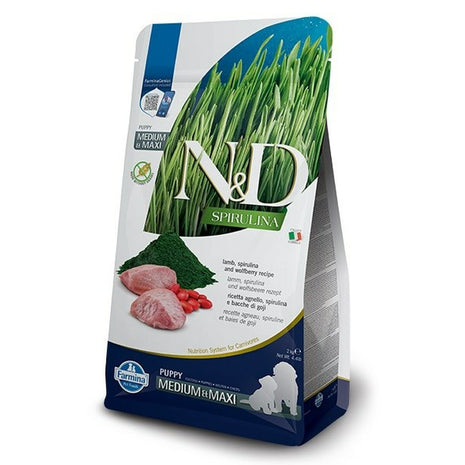 Farmina Foder Farmina Puppy Med/Maxi Barn/Junior Lamm 2 Kg Spirulina
