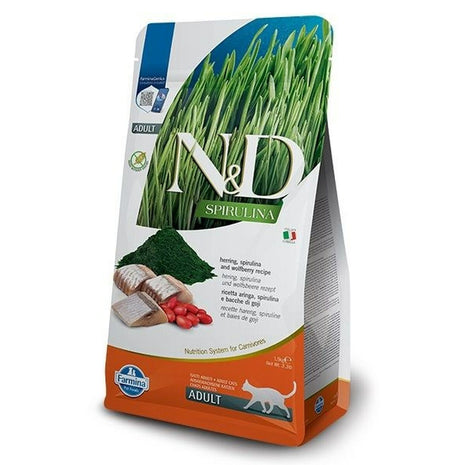 Farmina Kattmat Farmina N&D Spirulina Herring Kattmynta Vuxen 1,5 Kg