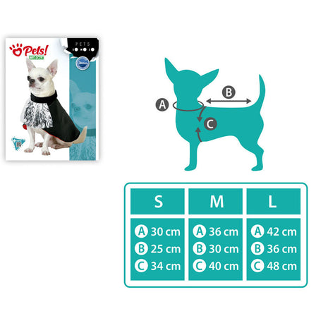Bigbuy Pets Hundkostym Vampyr Storlek S