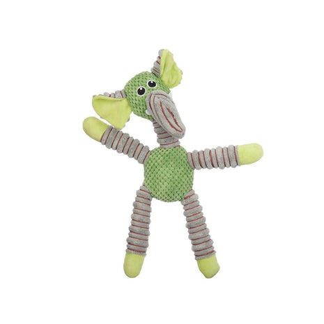 Mascow Hundleksak Grön Grå Elefant 32 X 40 X 18 Cm Mjukisleksak Med Ljud