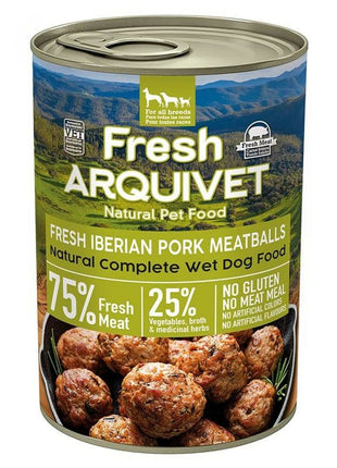Arquivet Våt Mat Arquivet Fresh Iberian Pork Meatballs Gris 400 G