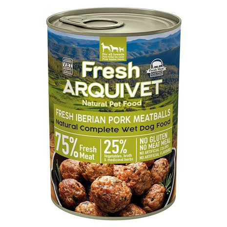 Arquivet Våt Mat Arquivet Fresh Iberian Pork Meatballs Gris 400 G