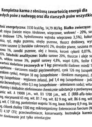 Fitmin Foder Fitmin Light & Senior Vuxen Kalvkött Fåglar Gris 12 Kg